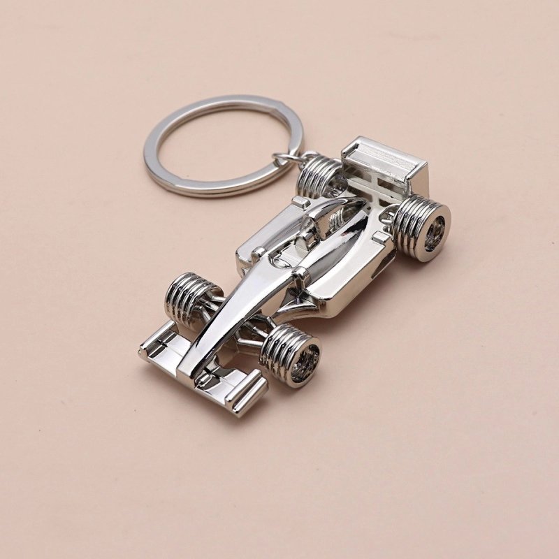 Llavero Metalico 3D en forma de Carro Formula 1 , 60 x 27 mm