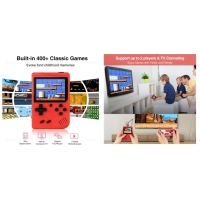 Juegos Retro Portatiles 400 en 1, 11.5 x 7.5 x 2 cmts