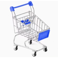 Mini Carrito para Mercar, metalico, de 135 x 140 x 95 mm