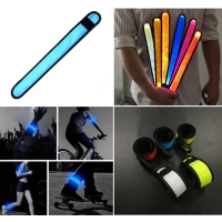 Manilla o Brazalete Reflectivo con luz LED, de 36 x 4 cmts