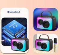 Parlante Inalambrico con Microfono, en ABS, 17.5 x 15 x 22 cmts