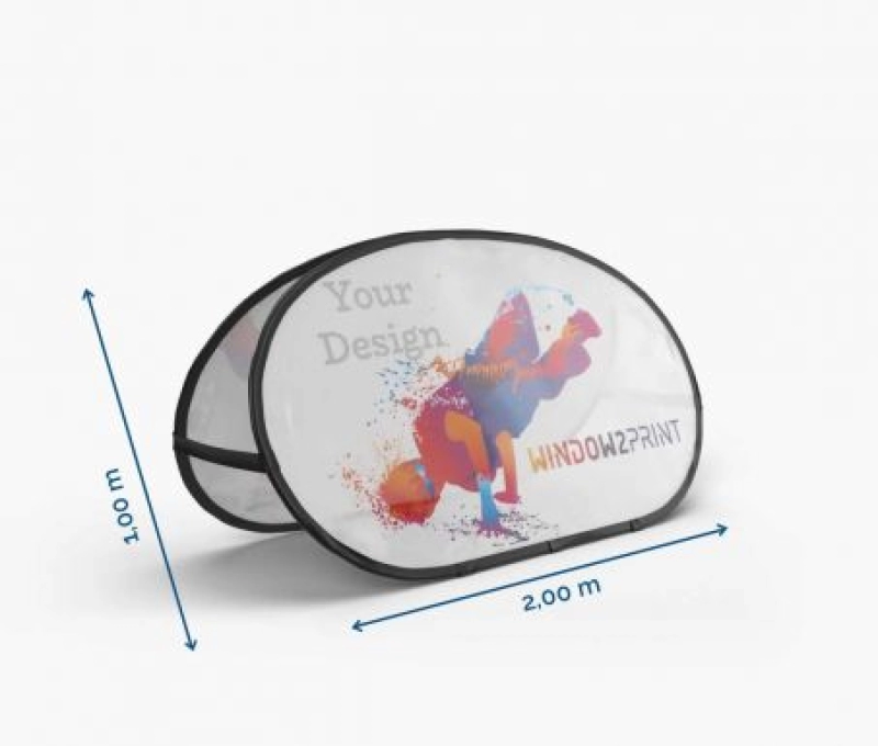 Valle Publicitaria en tela elastica con marco, tamaño 2.00 x 1.00 mts