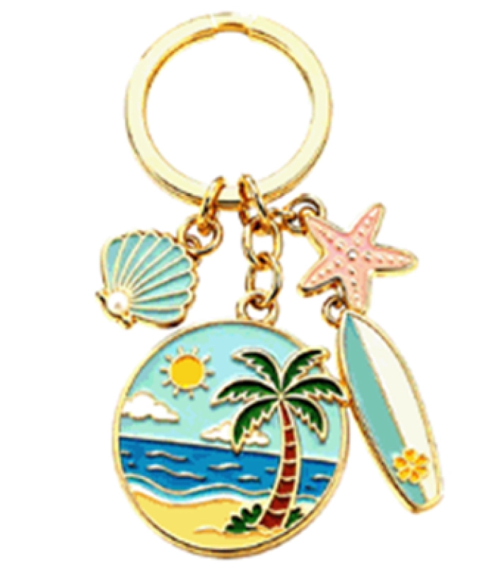Llavero Metalico con Charms