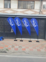 Bandera Publicitaria en forma de Gota