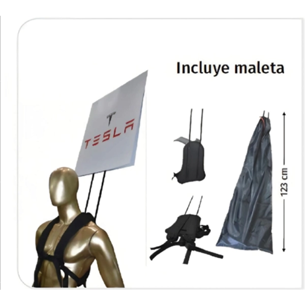 Pop Man Publicitario Camel, con aviso Cuadrado Doble Cara, de 60 x 60 cmts