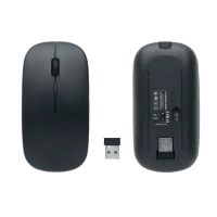 Mouse Inalambrico en caucho siliconado, tamaño 11 x 5.9 cmts