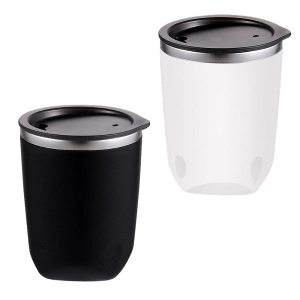 Mug Paix, de 300 ml, doble pared de PP y Acero inox., de 10.5 x 8 cmts