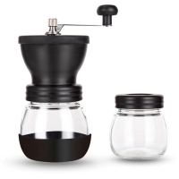 Molino Kafetall, manual, para cafe, con 3 niveles de molienda, de 16 x 9 cmt