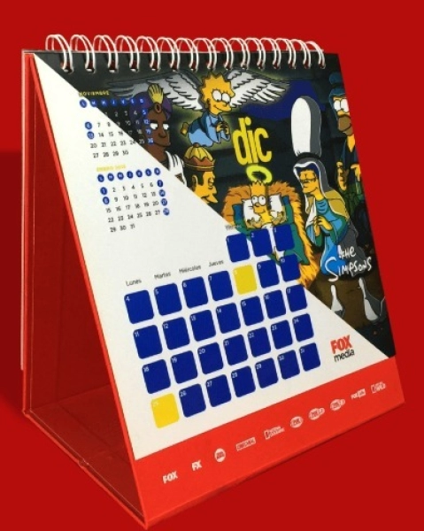 Calendario de Escritorio Tulsa, 21.5 x 15 cmts