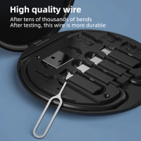 Kit Multiple de Carga Rapida 60W  y transmision de Data, 7 cmts diametro