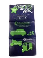 Portadocumentos de 3 cuerpos, para Soat del Carro, tamaño 24 x 12 cmts