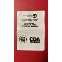 Portadocumentos Doble para Soat del Carro , 12 x 17 cmts