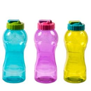 Botilito Balon, de 630 ml, 21 onzas,  tapa Dispensadora. 21 x 8.1 cmts, en PVC/PP