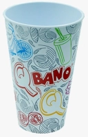 Vaso de 20 onzas, 591 ml, 14.6 alto,  9.4 cmts diametro, sin tapa