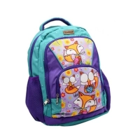 Morral Infantil Danubio, en lona, sublimado, con varios bolsillos, 40x32x15