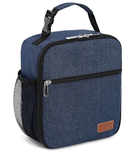 Lonchera Jakarta, con forro aluminizado, 2 bolsillos, 20 x 25 x 10 cmts