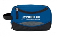 Organizador de Viaje Moscu, en lona, 25 x 15 x 8 cmts, doble bolsillo y con apliques