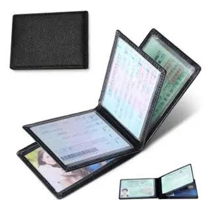 Portadocumentos Terragona, en cuerina, con 6 bolsillos, 12 x 10 cmts