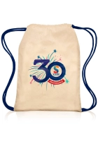 Tula Cozumel, en algodon 100%, de 35 x 30 cmts, con cordones tipo morral