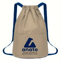 Tula Napoles, en algodon 100%, 45 x 32 x 20 cmts, c/ cinta faya tipo morral