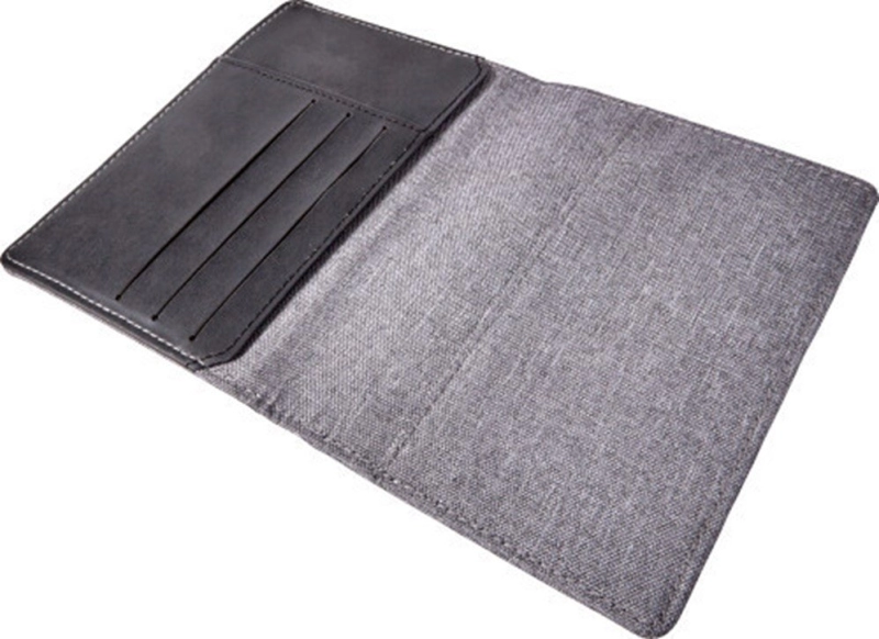 Portadocumentos Nassau, en imitacion cuero, multiples bolsillos, 14.5 x 10.3 cmts