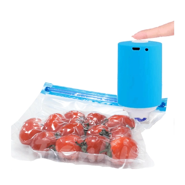 Maquina para empacar al vacio con 5 bolsas, recargable USB