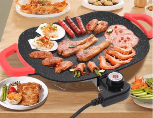 Sarten Asador electrico Eliptico, de 30 x 24 cmts, 1400W