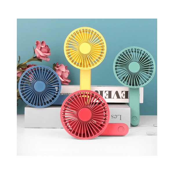 Abanico Manual Plegable Minimalista, recargable USB