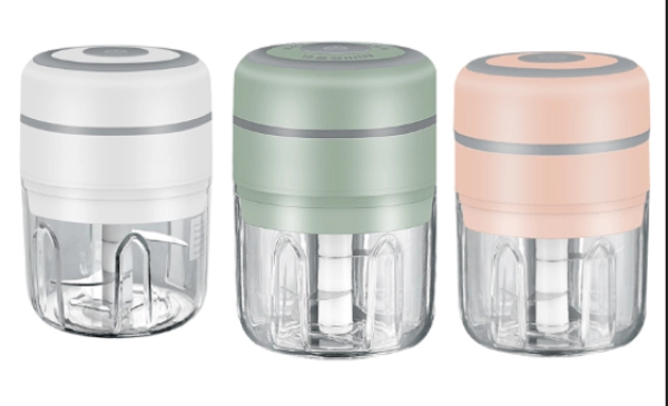 Picador Electronico de Ajo, 250 ml, recargable con USB