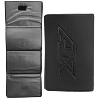 Porta Documentos de 4 cuerpos, en cuerina, cierre con velcro, 39.5 x 12.5 cmts