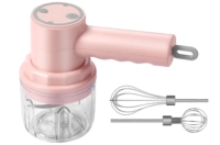 2 en 1, Picador Electronico de Ajo y Batidor de Huevos, 250 ml, USB recargable
