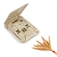 Multiconector 6 en 1, en estuche en Paja Biodegradable, 8.6 x 5.75 x 1 cmts