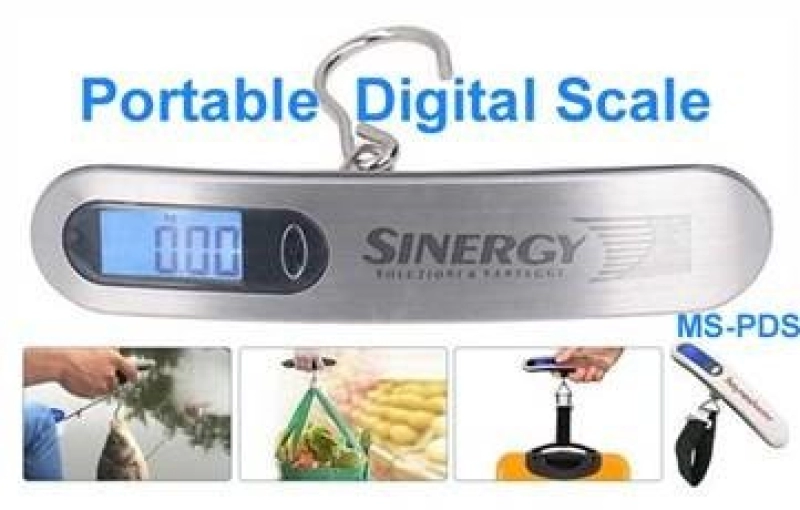Pesa Digital Portátil para Maletas, en ABS y Acero inoxidable