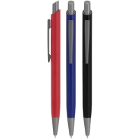 Boligrafo metalico retractil, acabado mate