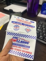 Portadocumentos Doble para Soat del Carro , 12 x 17 cmts