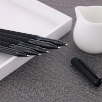 Boligrafo Modrich, plastico, tapa removible y mina de tinta gel