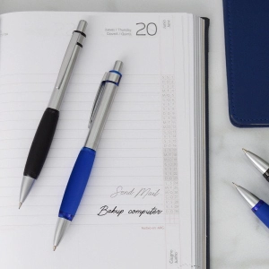 Boligrafo Sinatra, metalico, con Grip Ergonómico