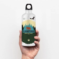 Botella Murray Sublimacion, en aluminio con tapa plástica, 500 ml., 21,5 x 6,5 cmts