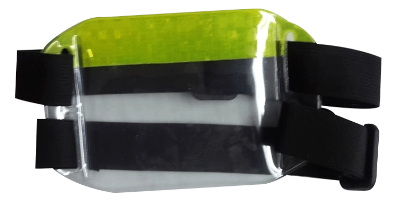 Brazalete Helsinki, con reflectivo, 14 x 9 cmts