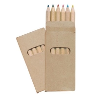 Set de Colores x 6, en cartón reciclable, 9.2 x 4.5 cmts