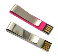 Memoria USB metalica en forma de Clip
