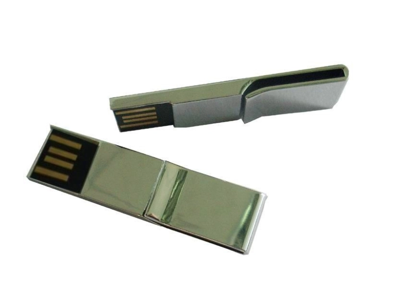 Memoria USB metalica en forma de Clip
