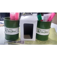 Caneca Portalápiz, elaborada en plastico ABS con pintura horneable.