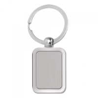 Llavero Ejecutivo Rectangular, metalico, 4.5 x 2.6 cmts