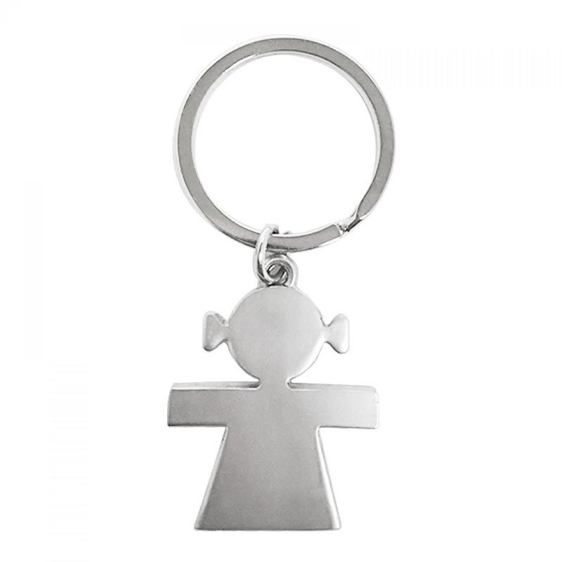 LLavero Gretel, metalico, 3.5 x 2.5 cmts