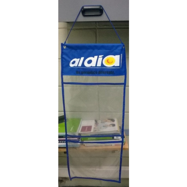 Exhibidor de Periódicos de 2 puestos, elaborado en Vinilo.