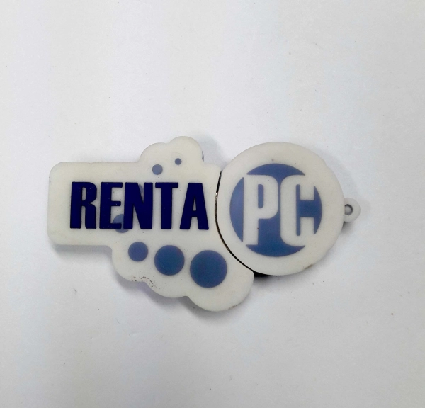 Memoria USB en PVC 2D diseño Logo Renta PC