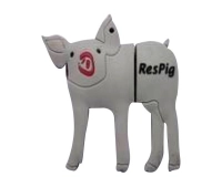 Memoria USB en PVC 2D diseño Cerdito
