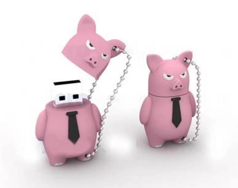 Memoria USB en PVC 3D diseño Cerdito