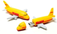 Memoria USB en PVC 3D diseño Avion de DHL